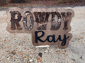36” Cowhide Nursery Sign