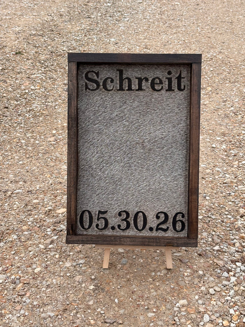 Cowhide Branding Sign