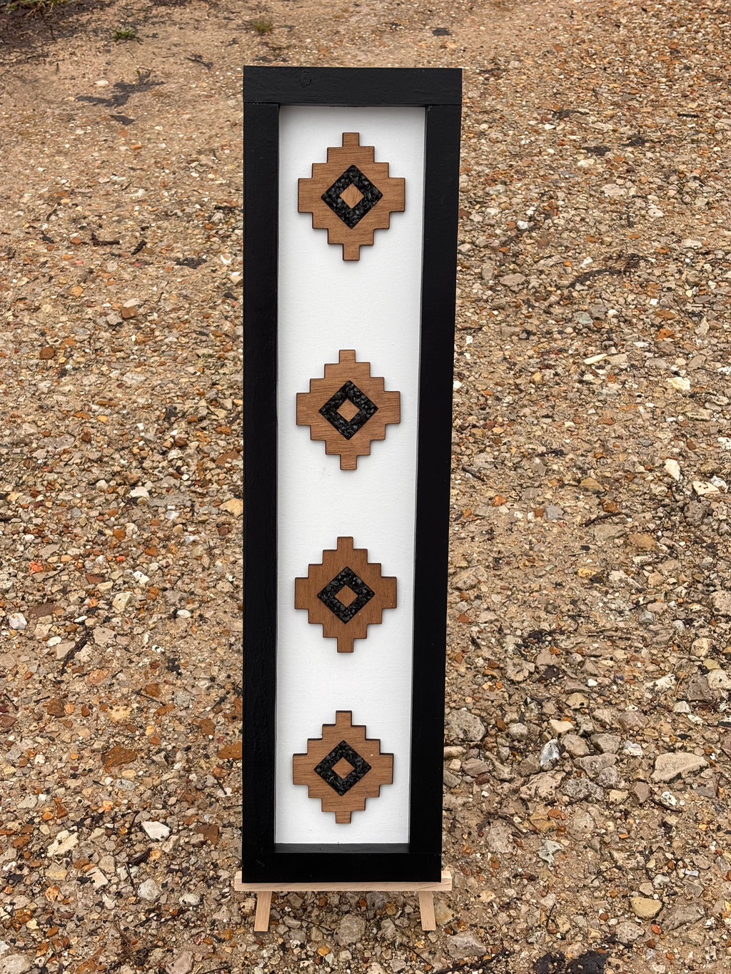 Stone Inlay Aztec Wall Sign (set of 2)