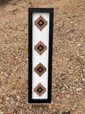 Stone Inlay Aztec Wall Sign (set of 2)