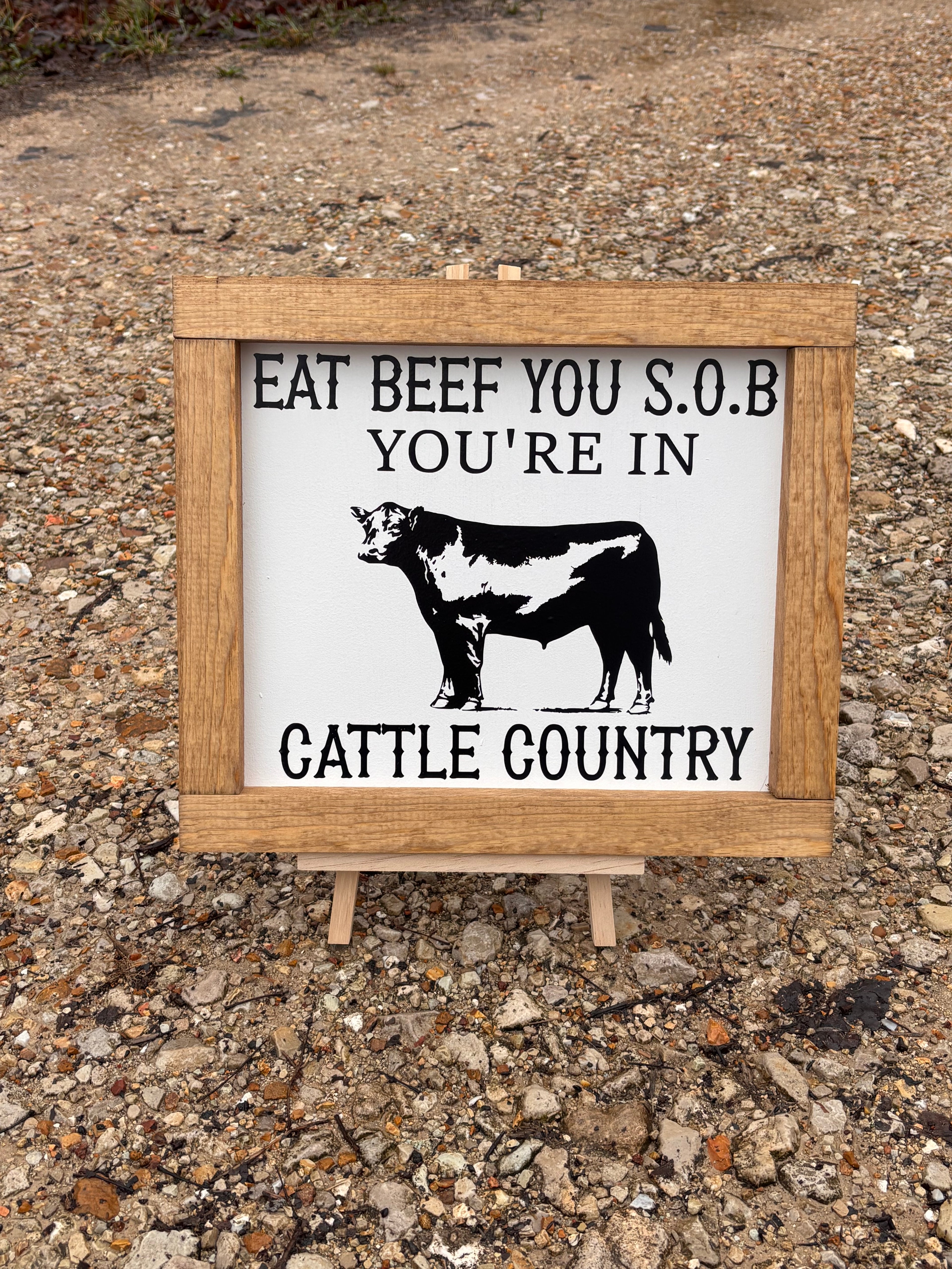 Eat Beef Wall Sign